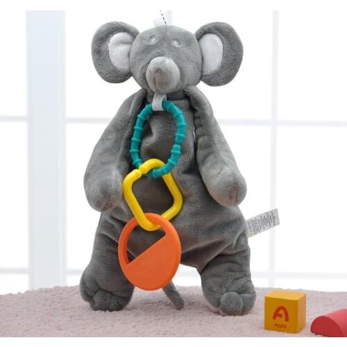 Elephant Soother Security Blanket Baby Toys 0 12 Months Teether Plush Stuffed Animal Toys for Baby Brinquedos Para Bebe Oyuncak