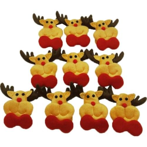 Christmas Decoration Pendants toy Outside Xmas Tree Hanging Ornament Santa Claus Snowman Elk for Home Decor Handmade Materials