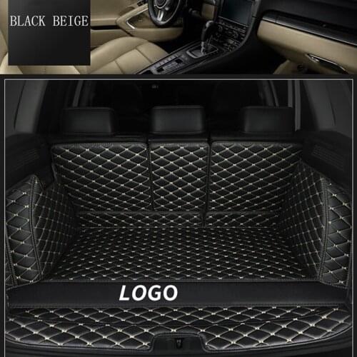 Full Coverage LOGO Car Trunk Mats for Dodge Journey Charger Challenger Dart Caliber Durango Avenger Magnum Grand Car Accessories