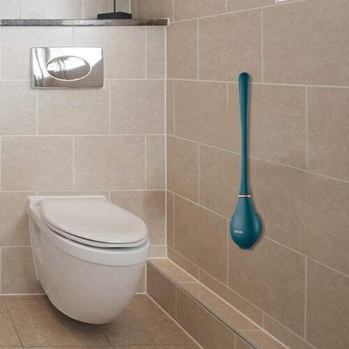 Creative Automatic Opening Aclosing Light Luxury Silicon Silicone Toilet Brush Wall-mounted Automatic Cleaning Tool Toilet Brush