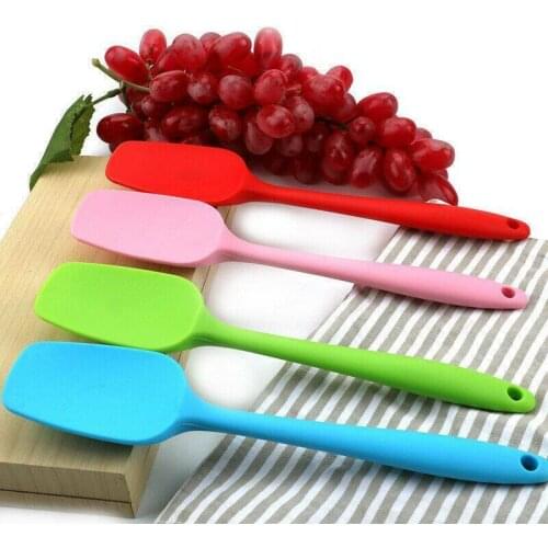 Kitchen Silicone Cream Butter Cake Spatula Mixing Batter Scraper Brush Butter Mixer Cake Brushes Baking Tool Kitchenware Gargets