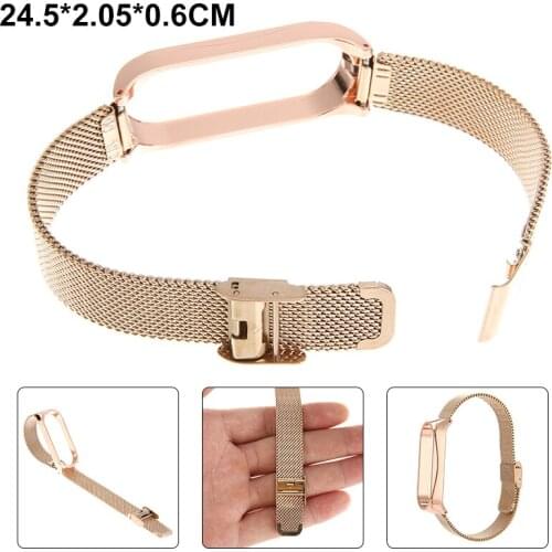Fashion Casual Mesh Strap For Xiaomi Mi Band 5/5 NFC Smart Watch Band Alloy Steel Replacement Strap For Men Women Smart Watch