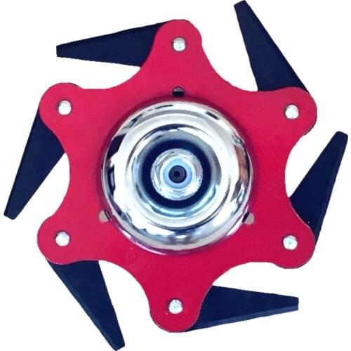 2020 NEWEST 6 Teeth Brush Cutter Blade Trimmer Metal Blades Trimmer Head 65Mn Garden Grass Trimmer Head For Lawn Mower