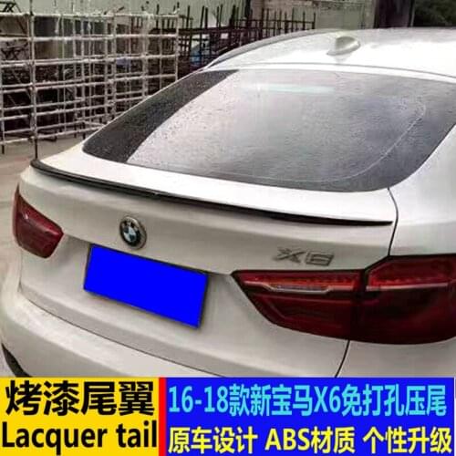 Suitable For 16-19 Bmw Tail New Bnw X6 Modified Tail Pressing F26 F16 / E71 Fixed Wing