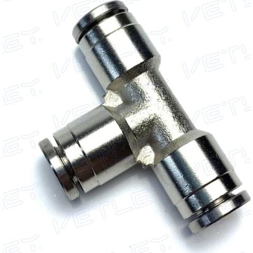 Full Brass PE 4/6/8 Quick Push-in Connector Air Fittings metal pneumatic one touch fittings 3way union air fittings