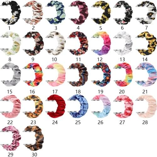 Scrunchie Elastic Watch Straps Watchband for Apple Watch Band Series 6 5 4 3 42mm 44mm 38mm 40mm for iwatch strap accessories