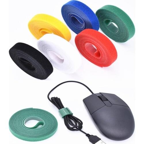 5Meter/Roll 10/15/20mm Color Velcros Self Adhesive Fastener Tape Reusable Strong Hook Loop Cable Tie Magic tape DIY Accessories