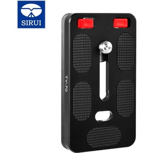 Sirui Quick Release Clamp For Ball Head For Digital SLR Cameras Aluminum Pro Telephoto Lens Universal Tripod Monopod TY70