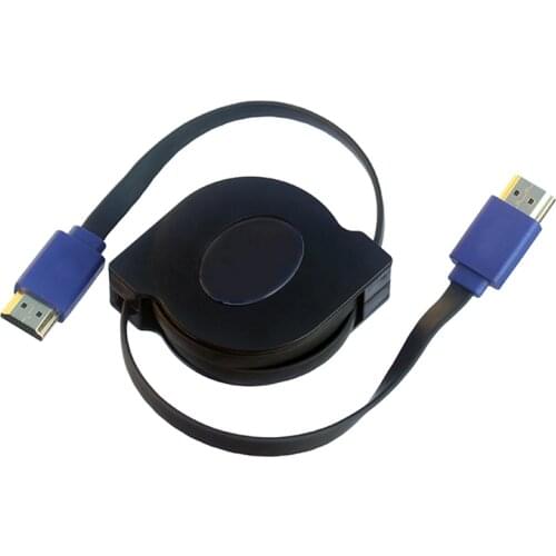 Retractable & stretchable 1080P HDMI-compatible Cable 1m 1.8m 3D Cable Adapter for projectors Monitors TV LCD laptop PS3