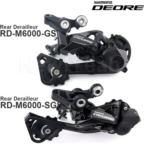 SHIMANO DEORE M6000 10v RD - Rear Derailleur - Long Cage / Medium Cage - SHIMANO SHADOW RD+ - 10-speed Original parts