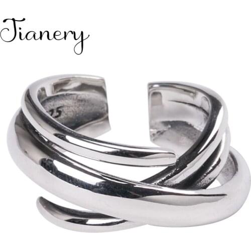 JIANERY Vintage Big Silver Color Irregular Geometric Rings For Women Bohemian Finger Ring Female Jewelry NEW