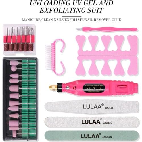 1 Set Manicure Tool Electric Portable Nail Polisher Nail Art Grinder Remove Dead Skin and Repair Nails