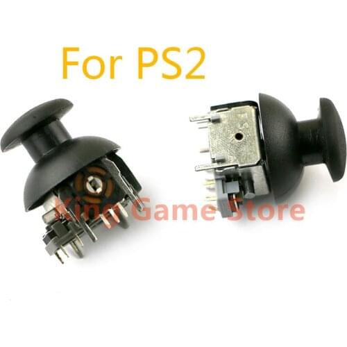 10sets/lot 3D Analog Joystick + 3D Rocker Joystick Cap small hole Mushrooall Replacement for PS2 Controller