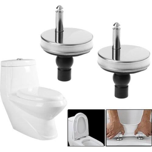 2 Pcs/set Replacement Toilet Seat Hinge Fitting Screw Repair Tool Anchoring Setscrew Pin