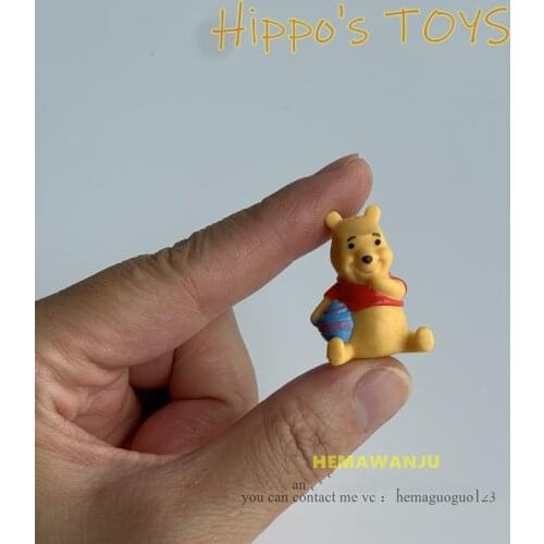 24PCS 3cm Exquisite small size Disney honey Winnie Bear Ornament model mini cute doll