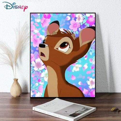 5D DIY Disney Diamond Painting Fawn Bambi Animal Full Diamond Embroidery Childrens Handmade Custom Exquisite Home Furnishing