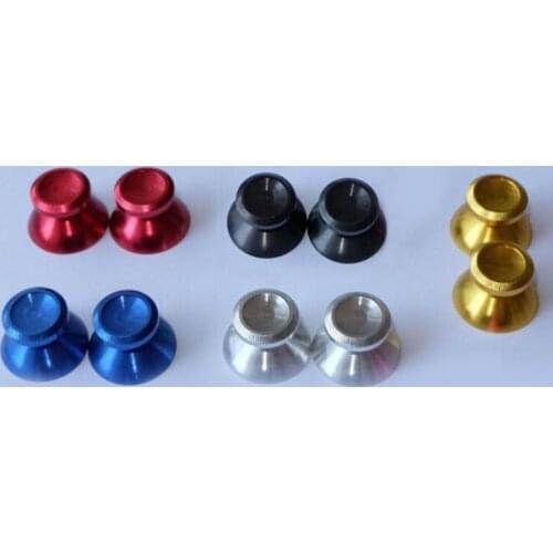 Aluminum Metal Analog Joystick thumb Stick grip Cap Replacement Repair Parts for Microsoft Xbox 360 Xbox360 Gamepad Controller