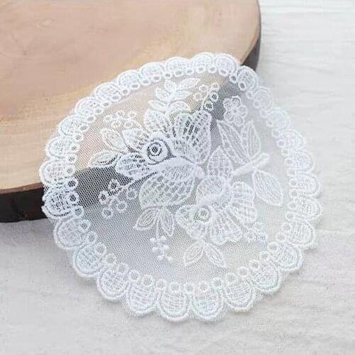 White Korean Lace Cloth Lace Dustproof Cover Towel Cotton Thread Table Mat Coffee Cup Mat Kitchen Table Accessories Placemat