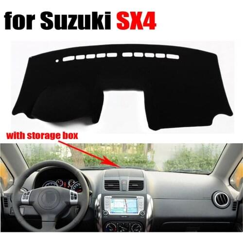 Car dashboard covers for Suzuki SX4 with storage box dashboard Left hand drive dashmat pad dash cover auto dashboard accessories