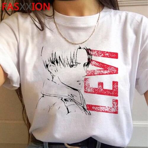 Attack on Titan Shingeki No Kyojin Levi Ackerman t-shirt men casual harajuku kawaii graphic tees t-shirt couple clothes