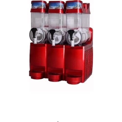 Commercial economical red 3 taks Snow Melting machine/3 Tank Slush Machine/Cold Drink Maker for sale