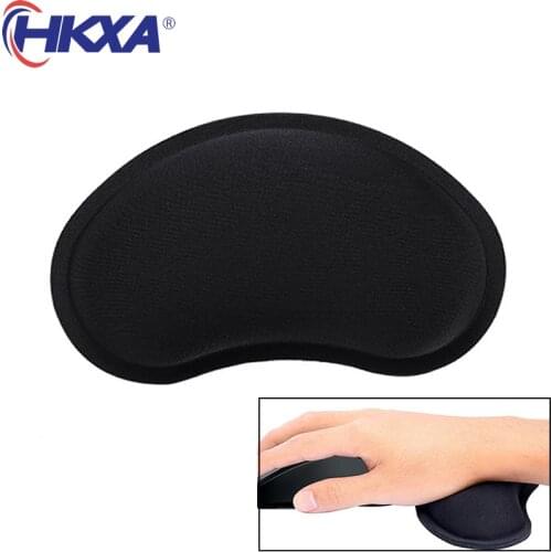 HKXA Build-in Soft Sponge Mouse Pad Ergonomic Anti-skid Mat Hand Wrist Rest Gaming Healthy Mousepad for Game PC Computer Laptop