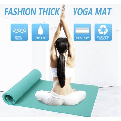 1830*650*15mm NBR Yoga Mat with Position Line Non Slip Carpet Mat Fitness Gymnastics Mats Pilates Gym Belt Exercise Sport Pads