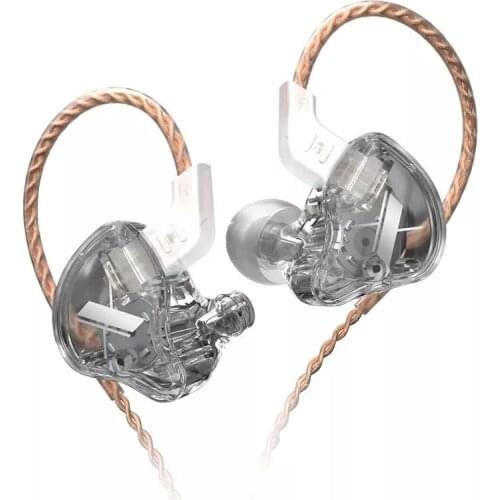 KZ EDX Crystal Color 1DD Dynamic Earphones HIFI Bass Earbuds In Ear Monitor Earphones Sport Noise Cancelling Headset for ZST X