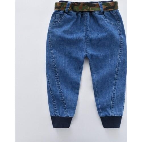 2018 hot new Spring kids Ripped jeans boy grils cottons Leisure pants tracksuits baby toddler baby children clothing Leg pants