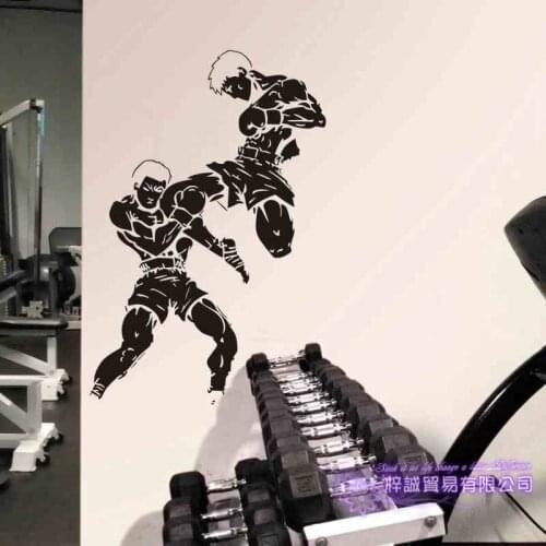 Muay Thai Kickboxing Club Sticker Boxer Car Decal Free Combat Vinyl Striker Wall Decor Mixed Martial Arts MMA Club Decals