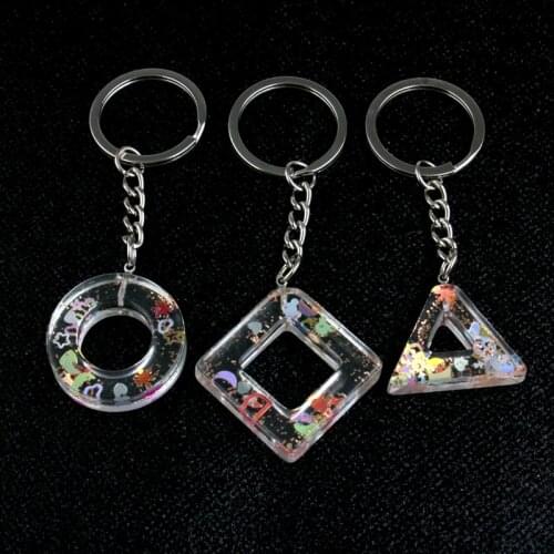 Vestone New fresh and lovely Keychain Sweater Pendant Ethnic Travel Jewelry Solidified Resin Handbag Pendant car key pendant