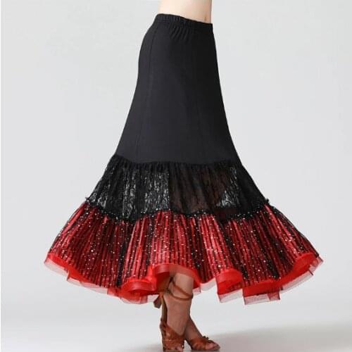 New Style Modern Dance Skirts Ballroom National Standard Dance Skirts Waltz Tango Performance Wear Skirt Dance Practice Costumes