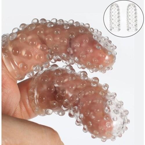 Couples Finger Penis Sleeve G Spot Anal Clitoris Stimulator Dildo Cock Rings Female Masturbation Sex Toys For Women Man