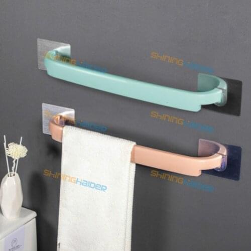 Towel rack free punching towel slippers shelf bathroom shelf wall hook bathroom shoe rack storage rack