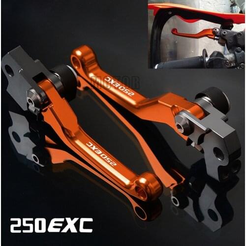 For 250EXC/250EXC-F 2005-2018 250 EXC/EXC-F/EXCF F CNC Motorcycle DirtBike Dirt Pit Bike Motocross Pivot Brake Clutch Levers