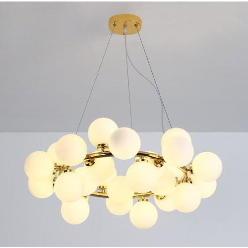Nordic molecular Chandeliers magic beans ball bubble LED lamp creative personality clothing store living room Home lighting G250
