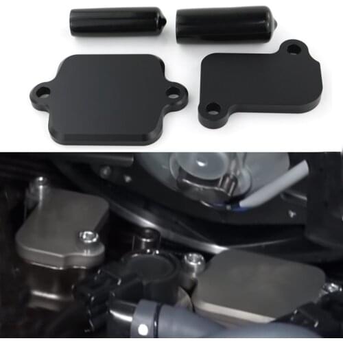 Smog Block Off Plates Covers CNC Fit For Yamaha MT09 MT-09 FZ-09 FZ09 FJ-09 2014-2019 TRACER 2015-2019 YXZ1000R XSR900 2016-2019