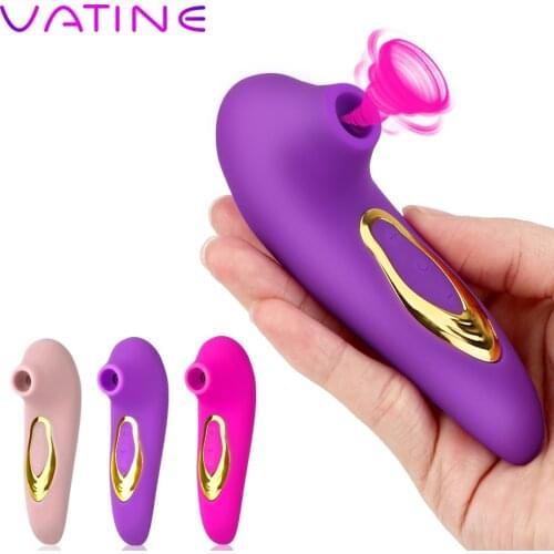 VATINE Nipple Sucking Vibrator Sucker Vibrator Sex Oral Stimulator Blowjob Female Masturbation