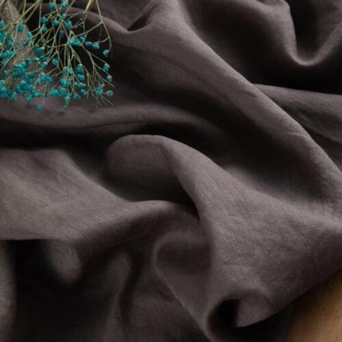 High quality flax fabric Khaki ash fabric for dress fashion dress Cheongsam Robe fabrics