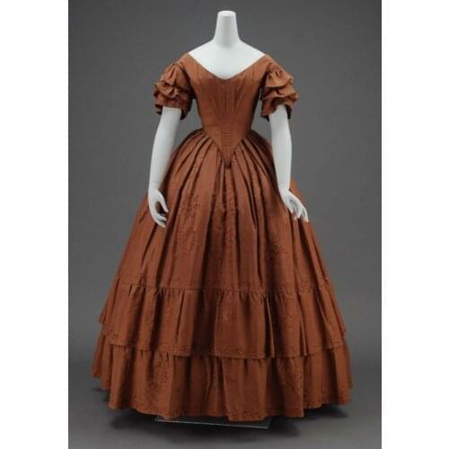 Women Victorian 1860s Dress Civil War Dress dickens dress ball gown Vintage Costumes medieval ball gown dress custom made