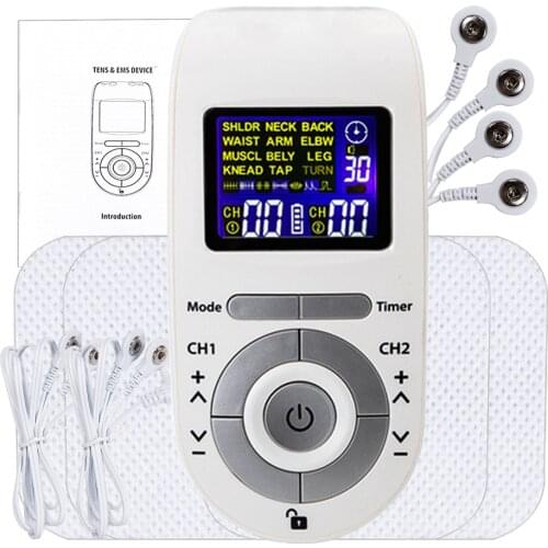 12 Modes Tens Fisioterapia Electroestimulador Pulse Massager EMS Low Frequency Nerve Muscle Stimulator Physiotherapy Therapy
