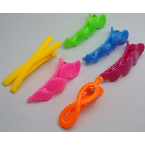 20 Assorted Mixed Color Plastic Alligator Hair Clips for Girls