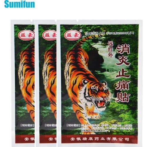 24Pcs Tiger Balm Patch Aches Knee Back Pain Relief Joint Arthritis Lumbar Spine Capsicum Plaster Muscular Fatigue Sticker D2392