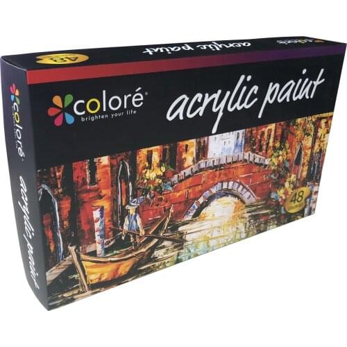 48 Colors 22ML Acrylic Paint Set Environmental Acrylic Painting Aluminum Tube Art Painting Pigment For Graffiti Art Supplies