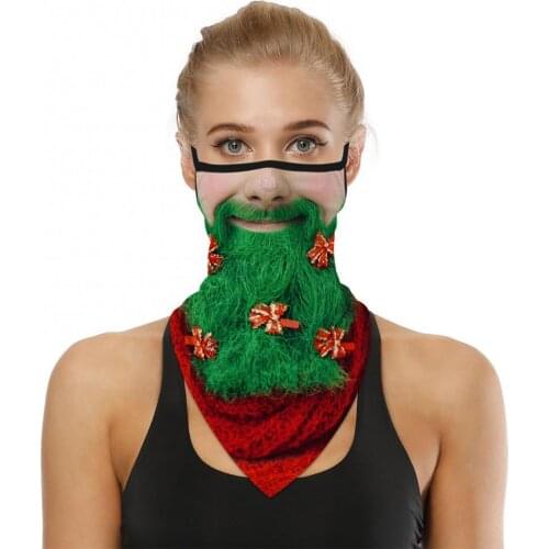 70% Hot Sale Christmas Digital Print Multifunctional Face Cover Scarf Earloop Neck Gaiter