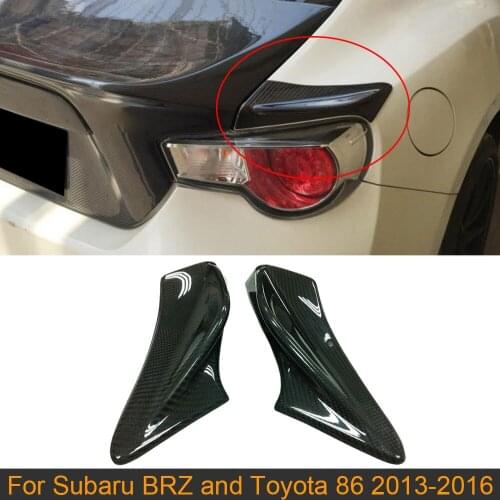 Car Rear Trunk Spoiler Wing For Subaru BRZ For Toyota 86 2013 - 2020 Carbon Fiber Rear Trunk Boot Lip Wing Spoiler Splitters