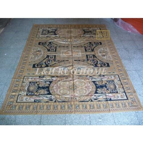 Free shipping 8'x10' French Aubusson weave rugs handmade aubusson carpets