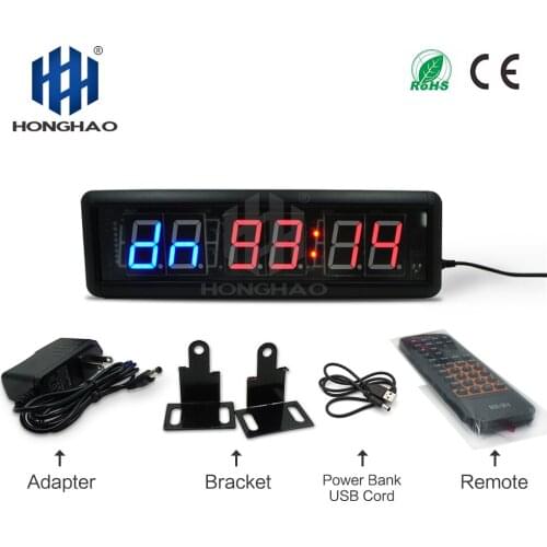 Frees Shipping GYM new tabata interval programmable timer countdown stopwatch