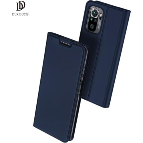 For Xiaomi Redmi Note 10S Case DUX DUCIS Skin Pro Series Flip Wallet Leather Case for Redmi Note10S Cover Card Slot Accessories