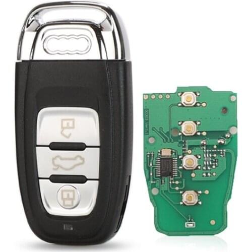 CN008019 Aftermarket 3 Button Smart Card Remote Key For A-udi A4 S4 A5 S5 Q5 PCF7945A 315Mhz 8T0 959 754 C